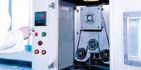 Test rig for belt pulleys