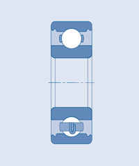 Single row deep groove ball bearing